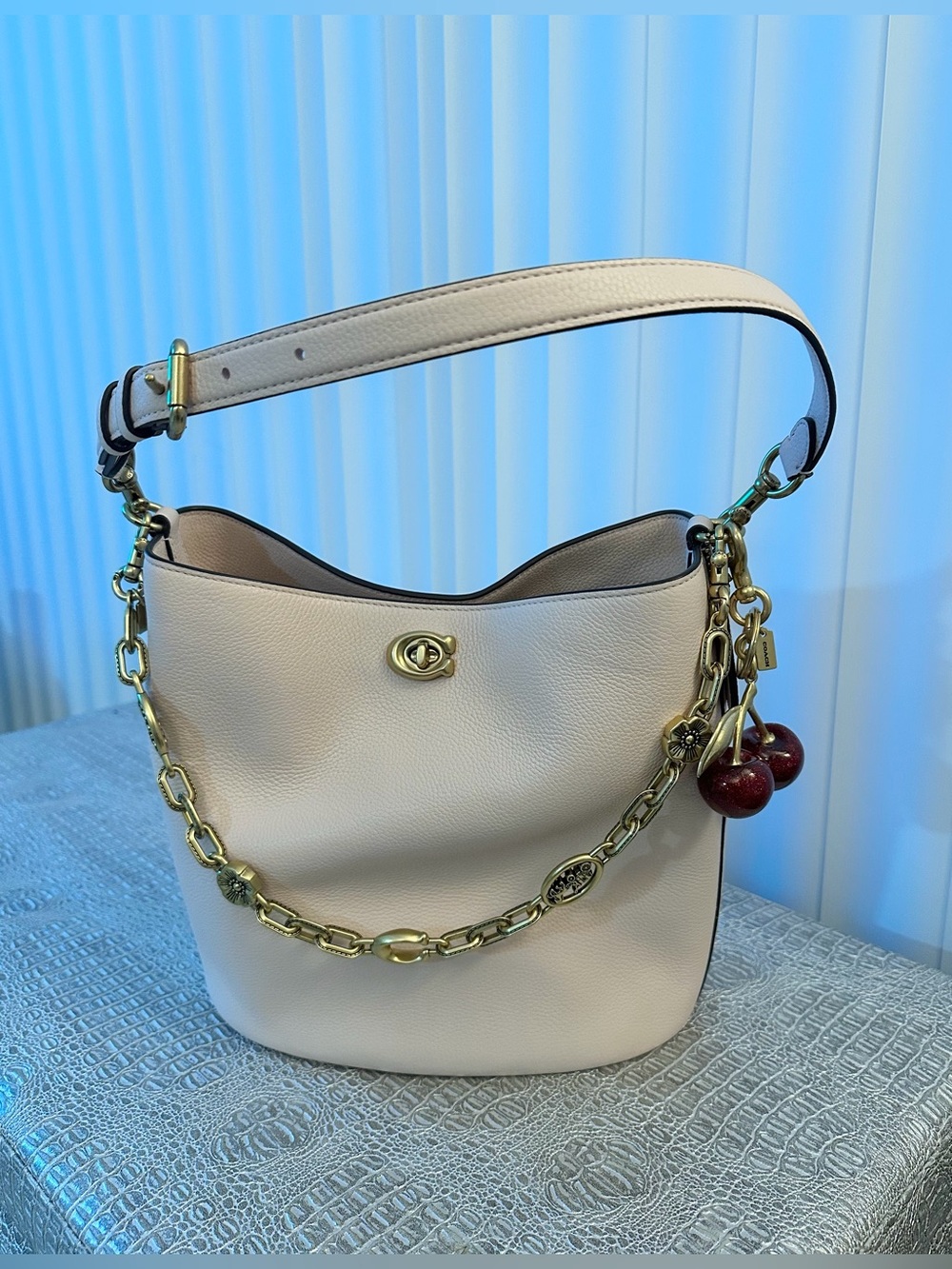 Coach - Willow Soft Bucket Bag in Chalk